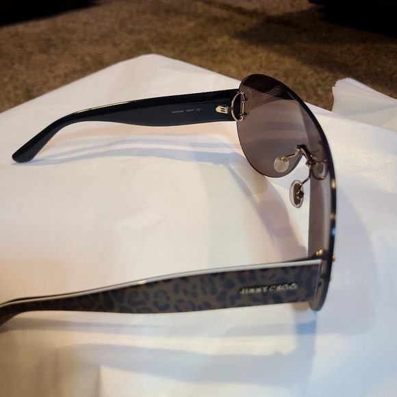 Jimmy Choo Dark Brown Sunglasses with Gray Case NWOT - Picture 4 of 5